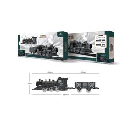 Vlak set s efekty dráha 75x75 cm mašinka 19,5 cm