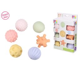 Maamaa Měkké míčky pískací set 6ks 5,5 cm