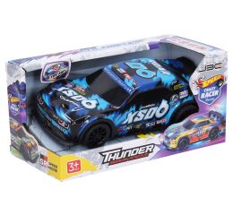 Auto závodní s efekty modré 19,5 cm