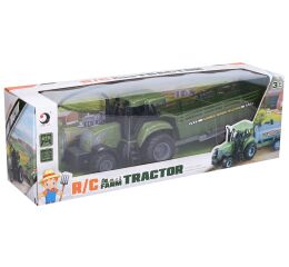 Traktor s vlečkou RC na dálkové ovládání 37 cm