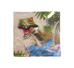 Párty ubrousky DINO 33x33 cm, 20 ks