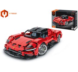 iM.Master Stavebnice auto sportovní červené 34,7x16,7x8,4 cm