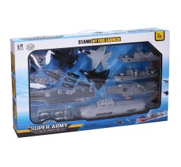 Letadlová loď s katapultem 25 cm set s ponorkou