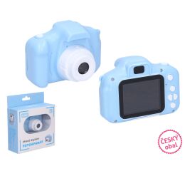 Dětský digitální fotoaparát modrý - foto 48Mpx, video Full HD - český obal