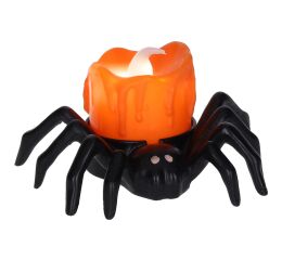 Dekorace Halloween pavouk 9x6x5,5 cm svítící