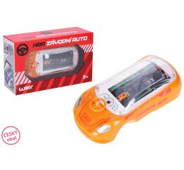 Hra závodní auto oranžová 17x8x5 cm - český obal