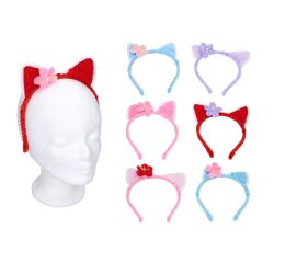 Set karneval - čelenka uši kočka MIX