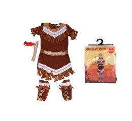 Set karneval - indiánka M 110-120 cm