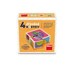 OVOCE 4 Dřevěné kostky