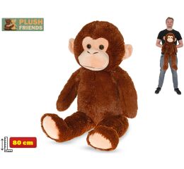 Plush Friends opice plyšová tmavě hnědá 80cm