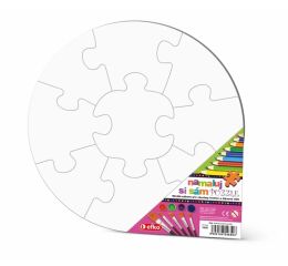 Namaluj si sám puzzle kruh