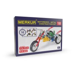Merkur 018 Motocykly, 174 dílů, 10 modelů