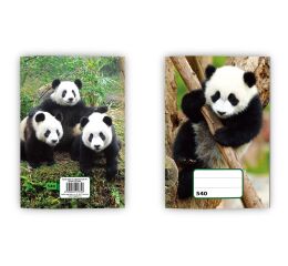 Sešit (540) A5 nelinkovaný, 40l Panda/Tygr