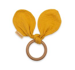 Kousátko ouška New Baby Ears mustard