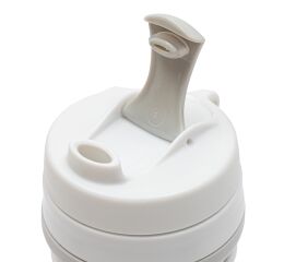 Hrnek skládací silikonový 350 ml 2v1 New Baby šedý