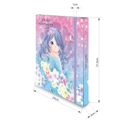Box na sešity s gumou MERMAID 3D A4 (315x240mm) 130gr/m2