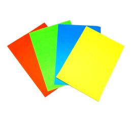 Papíry barevné fluo A4, 10 listů