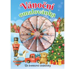 Vánoční omalovánka-voskovky