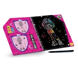 Monster High Vyškrabávací omalovánky Kamarádky navždy