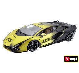 Bburago 1:18 TOP Lamborghini Sian FKP 37 yelow - II. jakost