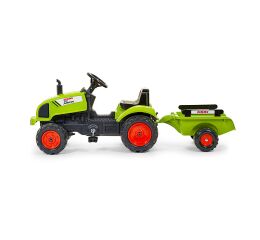 FALK Šlapací traktor 2041C Claas Arion s vlečkou a otvírací kapotou