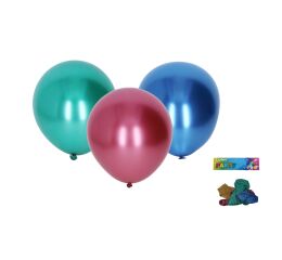 Balónek nafukovací 25cm - sada 5ks, chromové