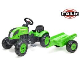 Falk Šlapací traktor 2057L Country Farmer s přívěsem - zelený
