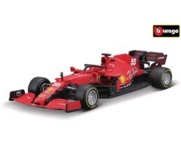 Bburago 1:43 Ferrari Racing F1 SF21 #55 (Carlos Sainz) s helmou