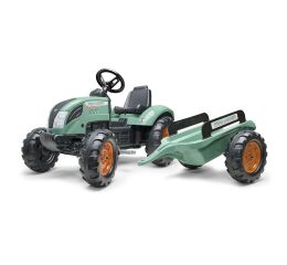 FALK Traktor šlapací 1054AB - Farm Lander s vlečkou - zelený