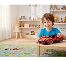 iM.Master Stavebnice auto sportovní červené 34,7x16,7x8,4 cm