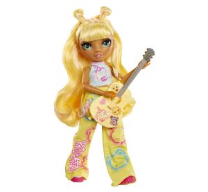 Rainbow High Junior Fashion panenka v rockové kapele - Sunny