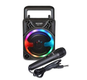 Bontempi Bezdrátový reproduktor s mikrofonem a RGB osvětlením 11,5x19x9 cm