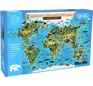 Alaysky's Interaktivní dřevěné puzzle Flora & Fauna A4 AR CZ 100
