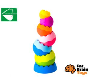 Fat Brain Skládací věž Tobbles Neo 28 cm