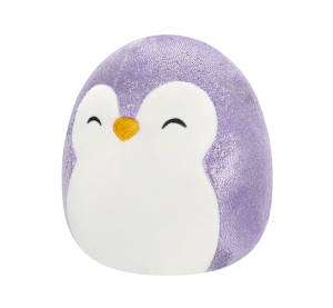 SQUISHMALLOWS Fialový tučňák - Elle, 13 cm