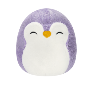 SQUISHMALLOWS Fialový tučňák - Elle, 13 cm