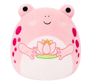 SQUISHMALLOWS Růžová žába s leknínem - Lonina