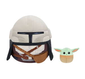 SQUISHMALLOWS Star Wars Mandalorian a Grogu, 30 cm