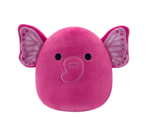 SQUISHMALLOWS Růžový motýlí slon - Evelyn