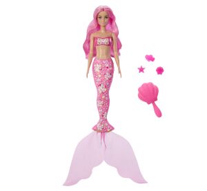 BRB COLOR REVEAL BARBIE MOŘSKÁ PANNA S DRAHOKAMY ASST