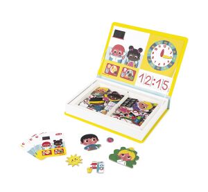 Janod Janod Magnetická kniha Magnetibook Hodiny