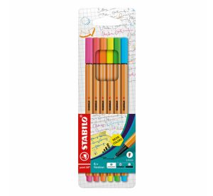 Liner STABILO point 88 Neon - sada 6 ks