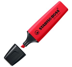 Zvýrazňovač - STABILO BOSS ORIGINAL REALRED - červená