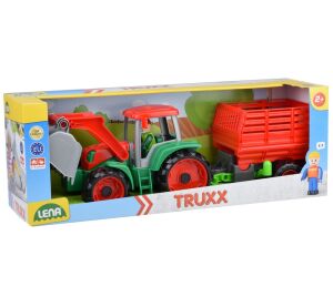 Truxx Traktor s přívěsem na seno, ozdobný kartón