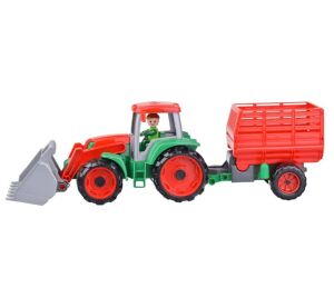 Truxx Traktor s přívěsem na seno, ozdobný kartón