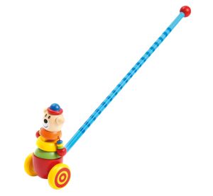 Jezdík medvěd na tyči dřevěný 55cm