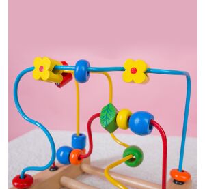 Labyrint s beruškou dřevěný 16cm
