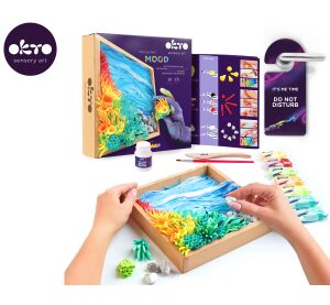 OKTO 3D Obraz modelovací set motiv "Klidný oceán" 21x21 cm