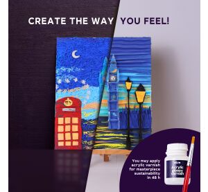 OKTO Výtvarný set malování hmotou #Londoncity 30x40 cm