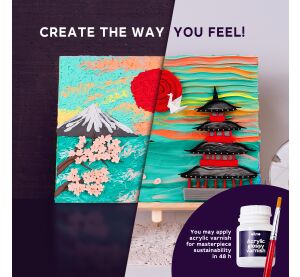 OKTO Výtvarný set malování hmotou #Japan 30x40 cm